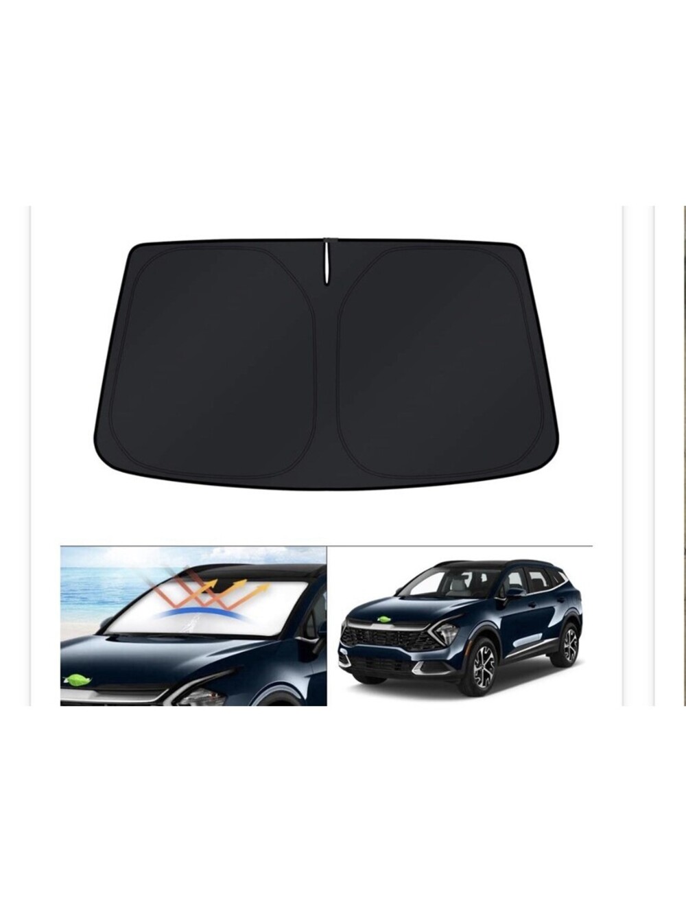 Windshield Sun Shade for 2018~2026 Kia Sportage NQ5 UV Blocker Foldable Cover